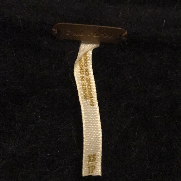 Free people XS black angora sweater - Picture 3 of 4